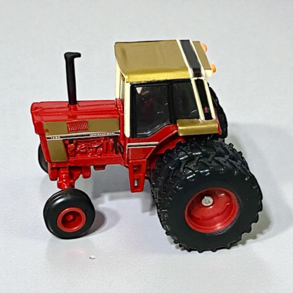 1/64 International Harvester 1486 Tri-Stripe Wide Front Tractor – Custom Gold Accent Wrap - Tractor Wrap Factory