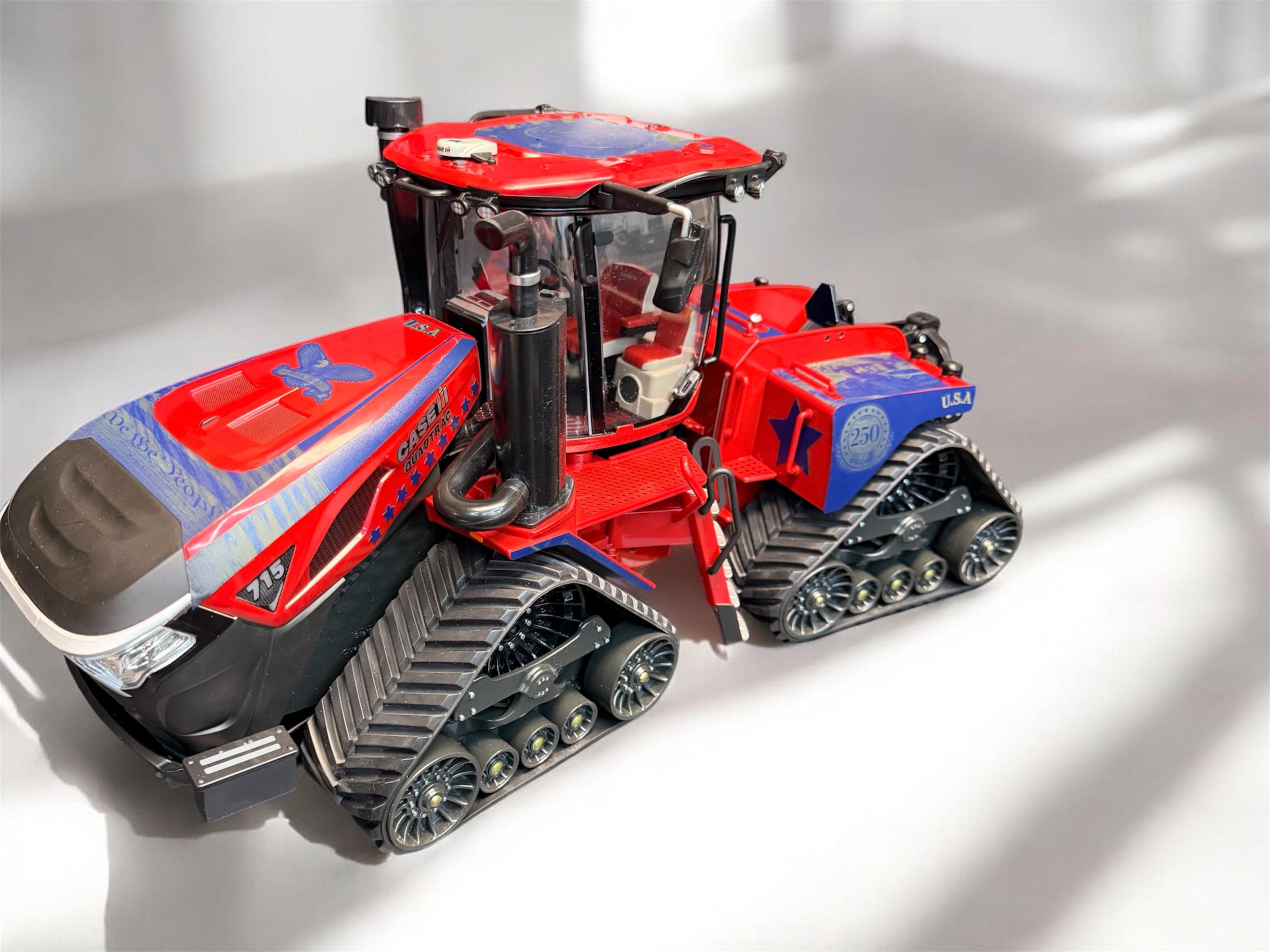 America 250 Limited Edition 1:16 Case IH 715 QuadTrac Tractor | Patriotic USA 250th Engraved Wrap