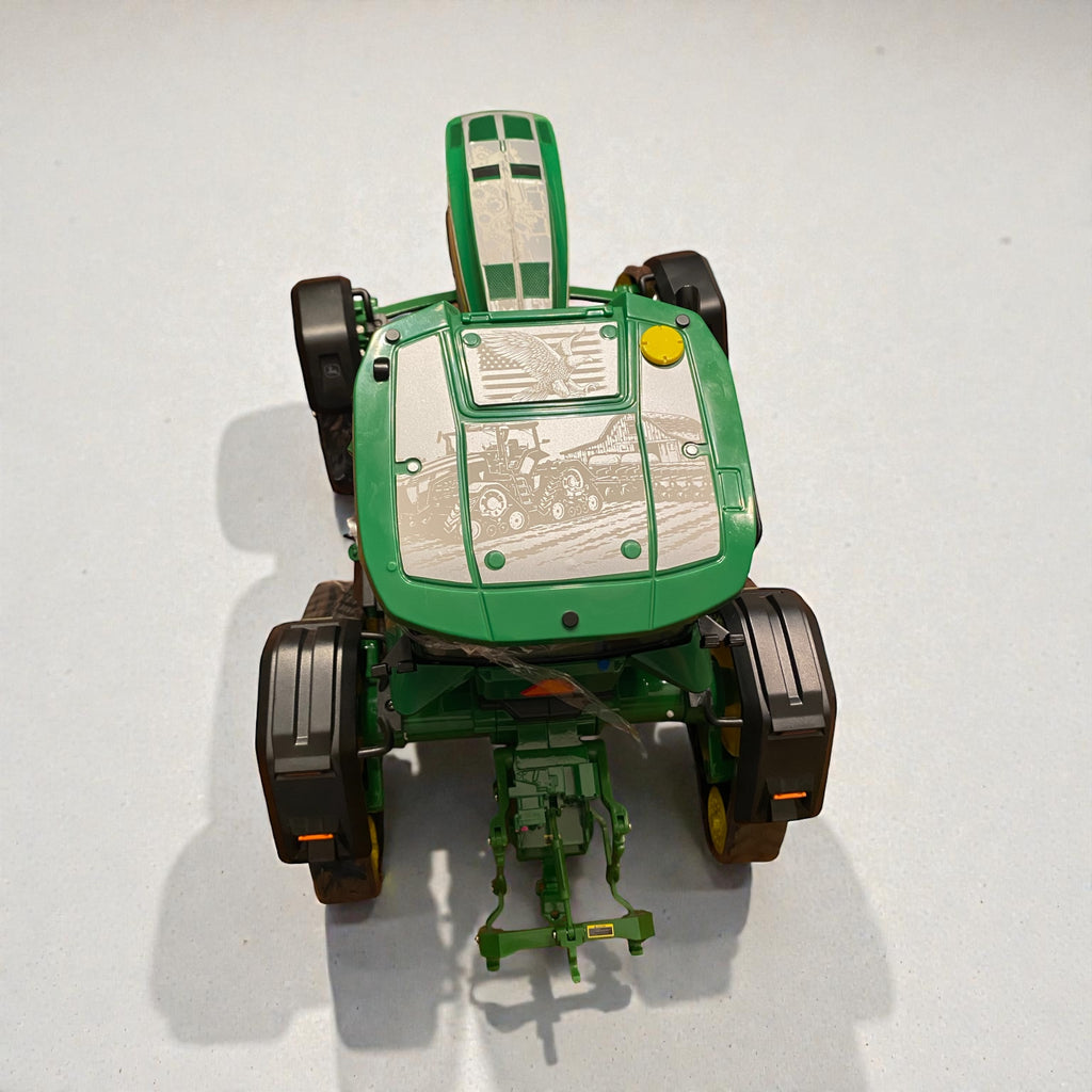 1/16 John Deere 8RX 370 Prestige Tractor – Custom Silver Engraved “Planting Season” Wrap - Tractor Wrap Factory