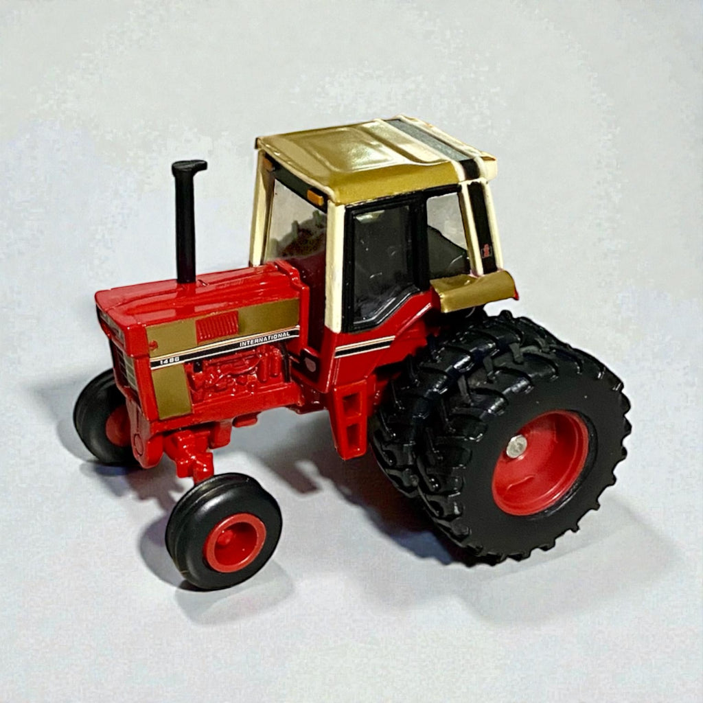 1/64 International Harvester 1486 Tri-Stripe Wide Front Tractor – Custom Gold Accent Wrap - Tractor Wrap Factory