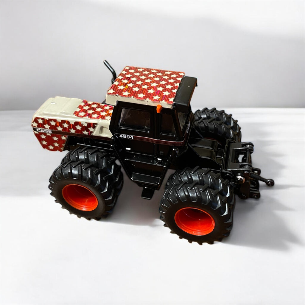 1/64 Prestige Case 4894 Tractor CustomRed Chrome Star Spangled Vinyl Wrap - Tractor Wrap Factory