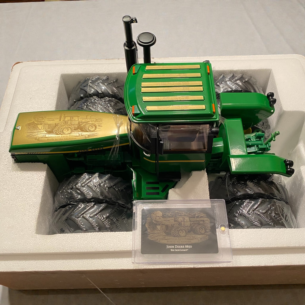 1/16 John Deere 8850 Prestige – “Big Iron Legacy” Custom Engraved Wrap w/Collector Card - Tractor Wrap Factory