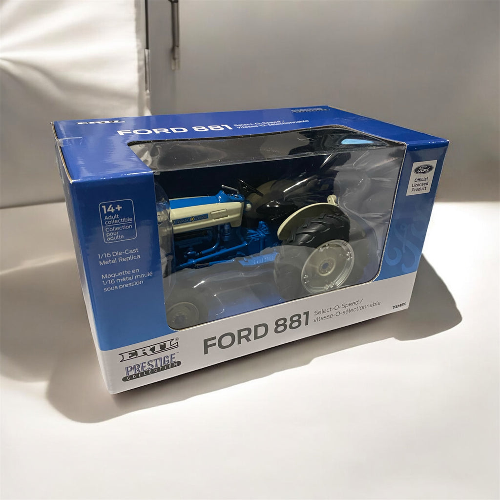 2023 ERTL 1/16 Ford 881 Select-O-Speed Prestige BLUE CHASE Tractor NEW!! - Tractor Wrap Factory