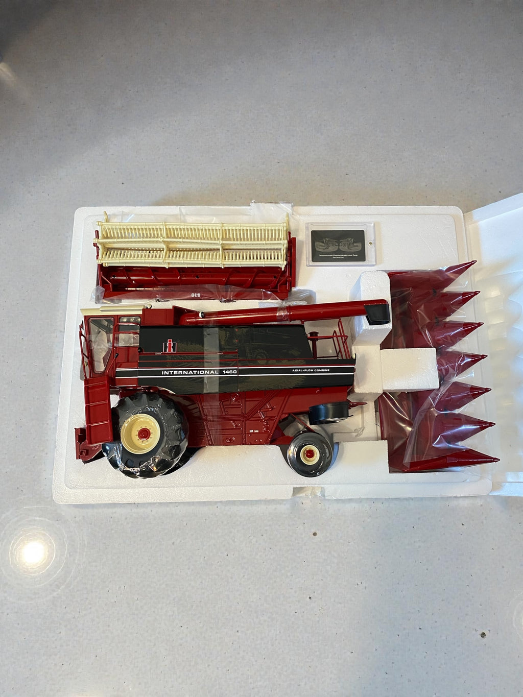 1/16 Prestige IH 1460 Custom Wrap “Last Pass at Dusk” w/Headers - Collector Card - Tractor Wrap Factory