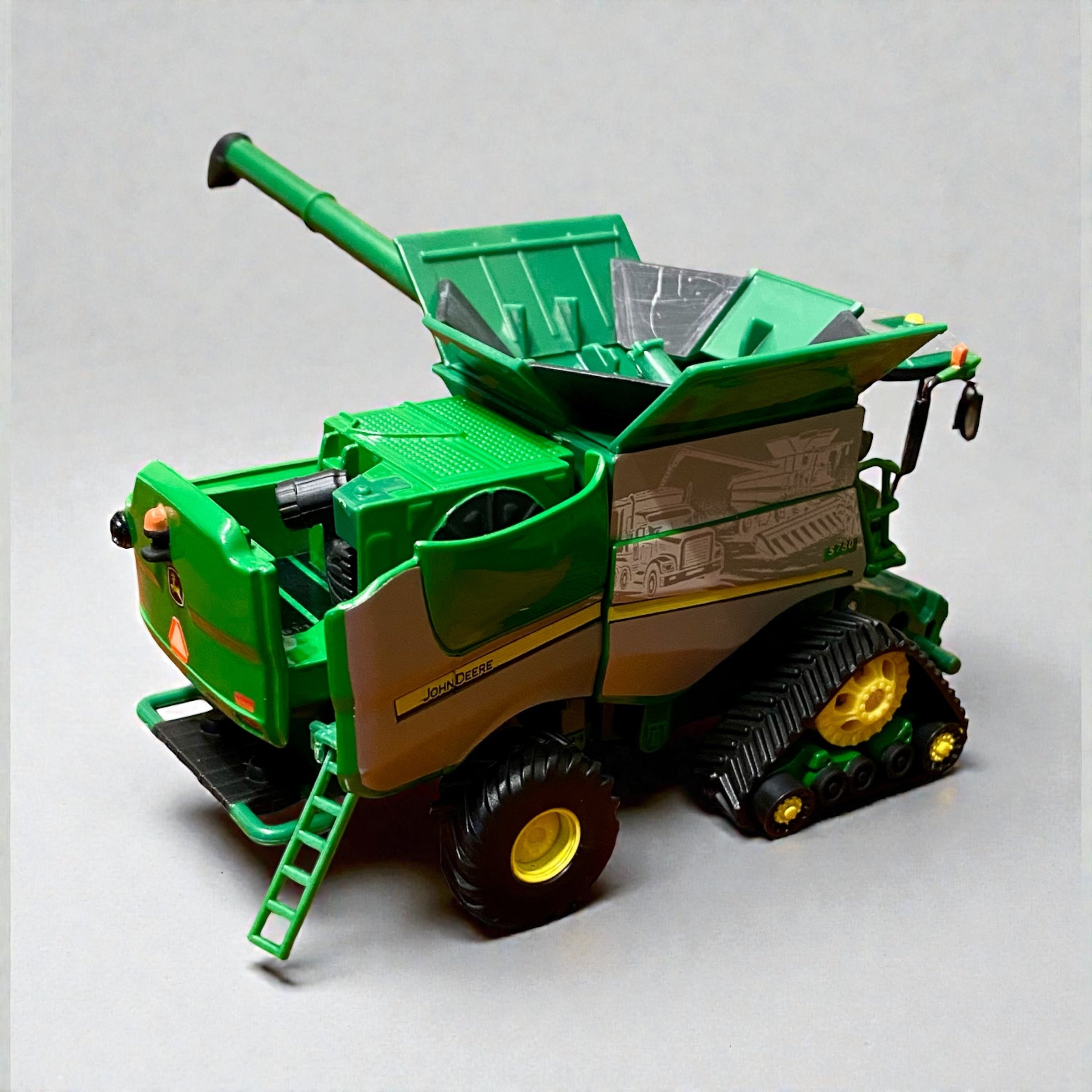 1/64 John Deere S780 Combine Custom Harvest Scene Wrap w/ Corn Soybean Headers - Tractor Wrap Factory