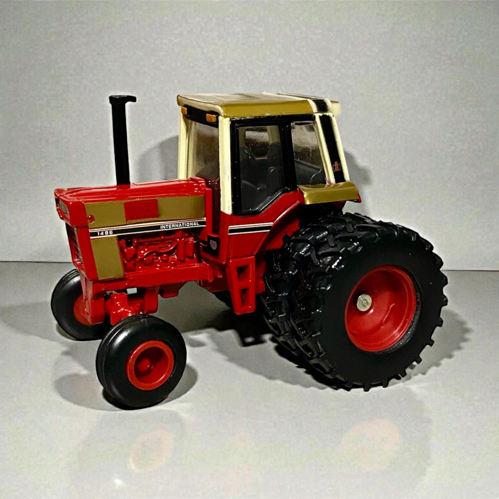 1/64 International Harvester 1486 Tri-Stripe Wide Front Tractor – Custom Gold Accent Wrap - Tractor Wrap Factory
