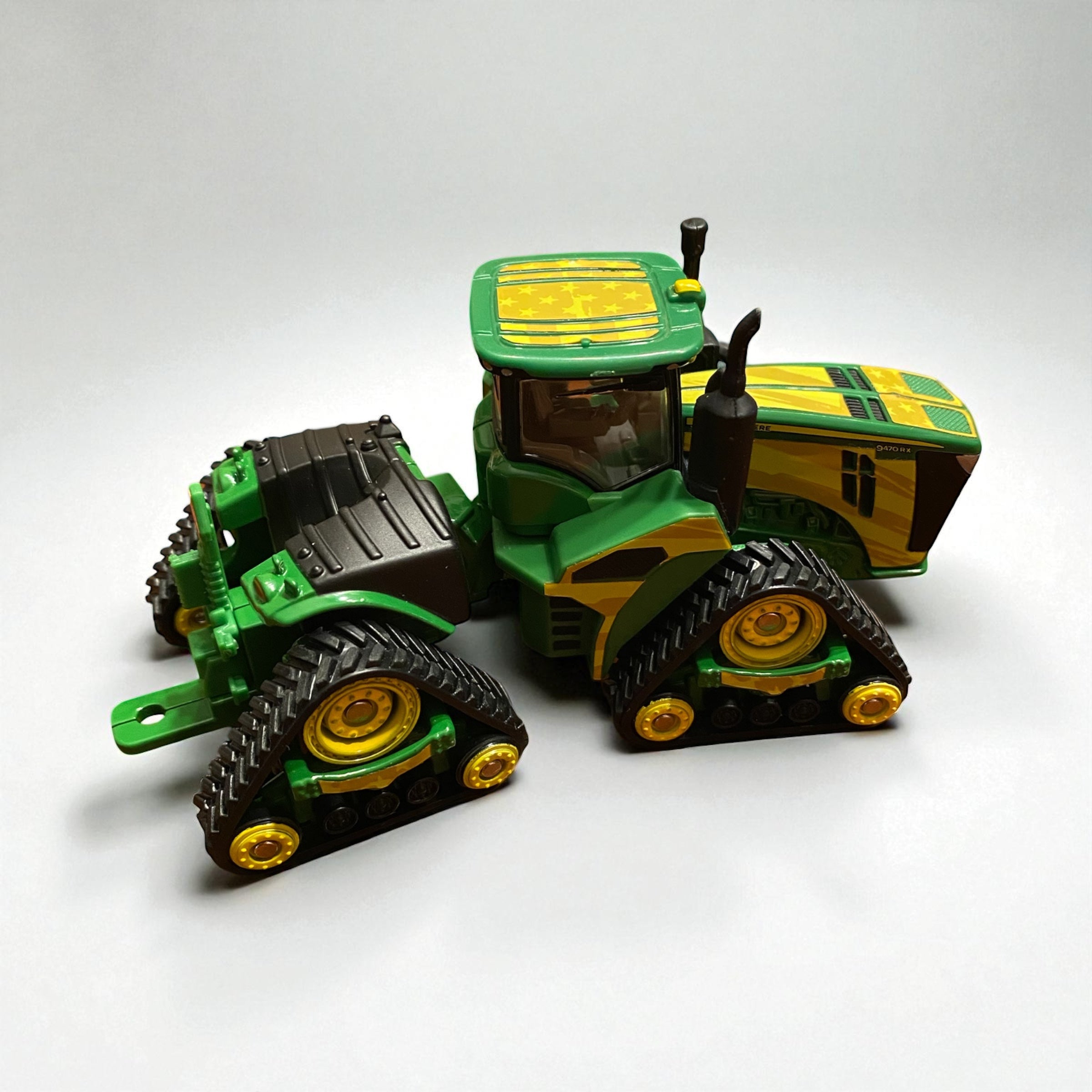 1/64 John Deere 9470RX Tractor Custom Yellow U.S.A. Flag Vinyl Wrap - Tractor Wrap Factory