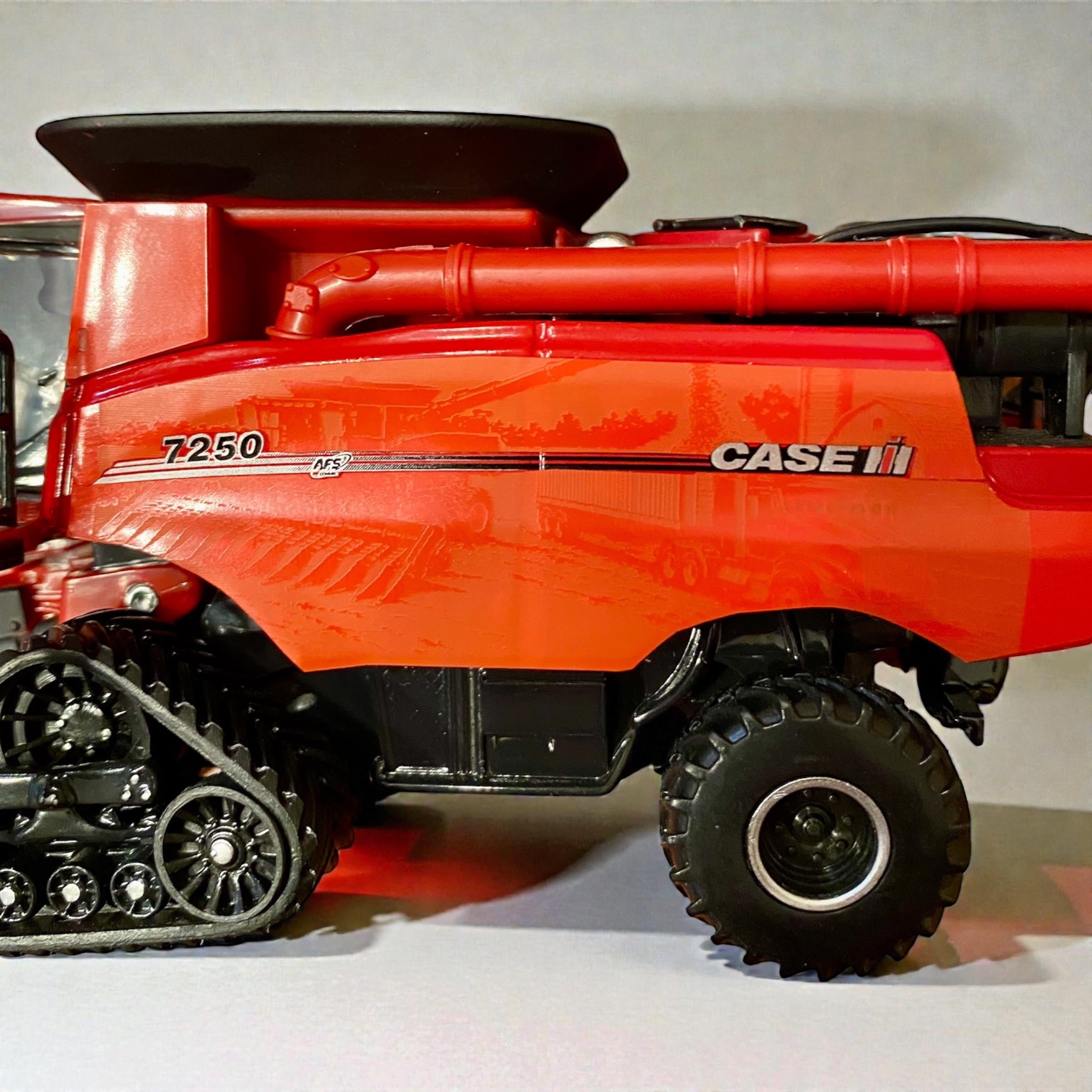 1/64 Case IH 7250 Prestige Combine w/ Headers – Hidden Harvest Custom Wrap - Tractor Wrap Factory