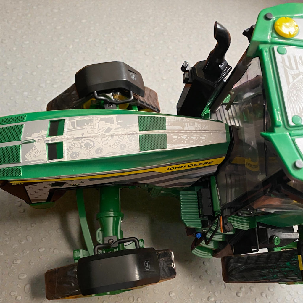 1/16 John Deere 8RX 370 Prestige Tractor – Custom Silver Engraved “Planting Season” Wrap - Tractor Wrap Factory