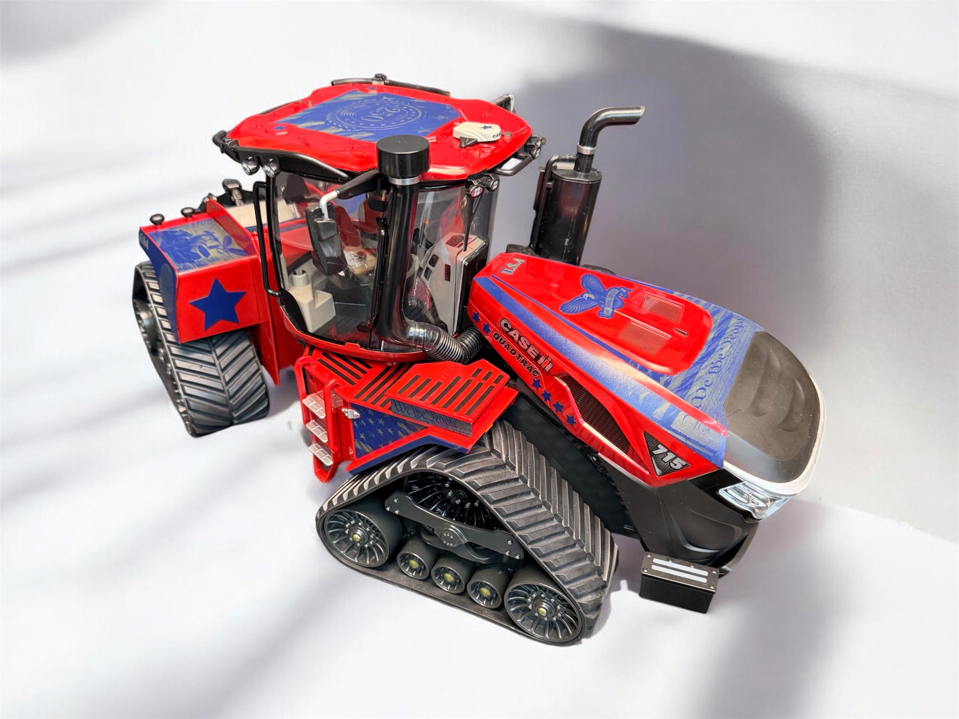 America 250 Limited Edition 1:16 Case IH 715 QuadTrac Tractor | Patriotic USA 250th Engraved Wrap