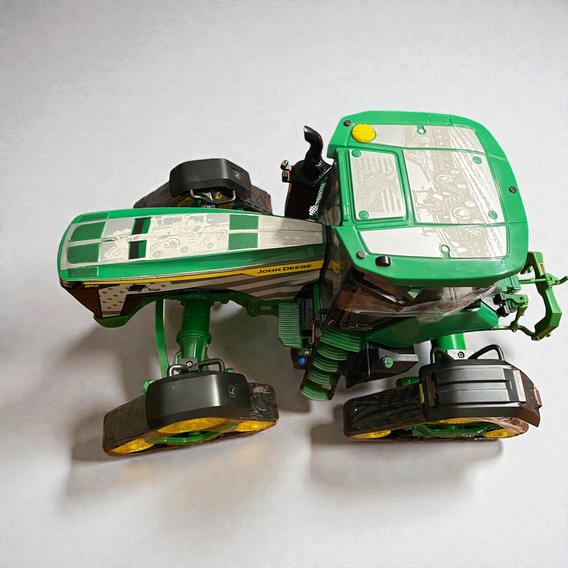 1/16 John Deere 8RX 370 Prestige Tractor – Custom Silver Engraved “Planting Season” Wrap - Tractor Wrap Factory