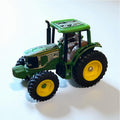 1/64 John Deere 6420 Tractor Custom Green Chrome Vinyl Wrap w/ Hay Bale Scenery - Tractor Wrap Factory