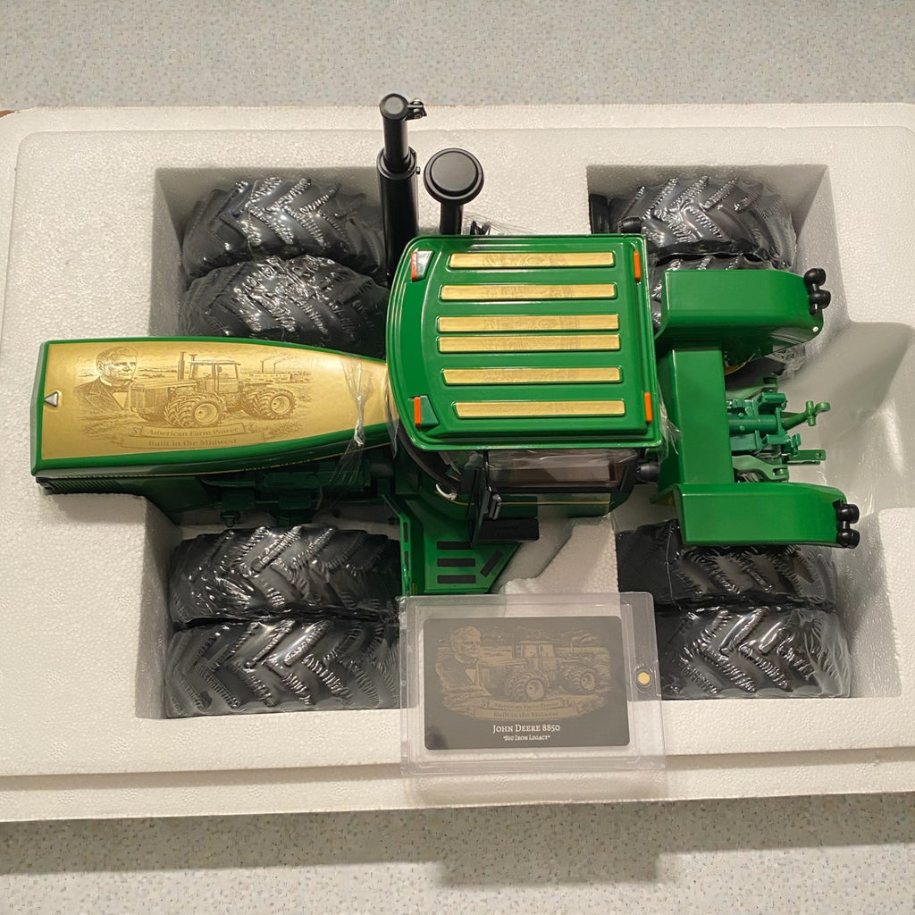 1/16 John Deere 8850 Prestige – “Big Iron Legacy” Custom Engraved Wrap w/Collector Card - Tractor Wrap Factory