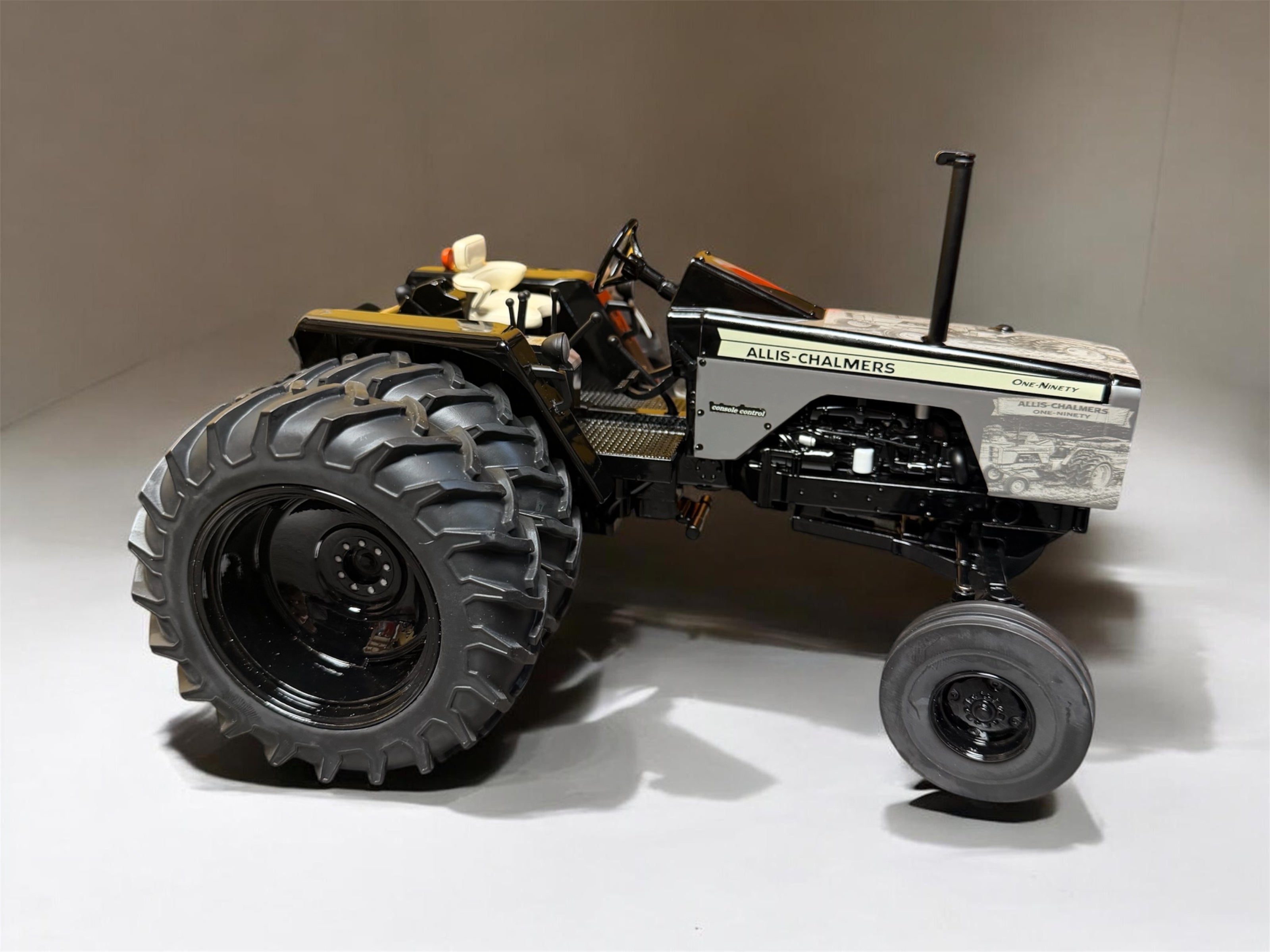 1/16 Allis Chalmers One-Ninety “Heritage Banner” Black Chase – Custom Engraved Wrap - Tractor Wrap Factory