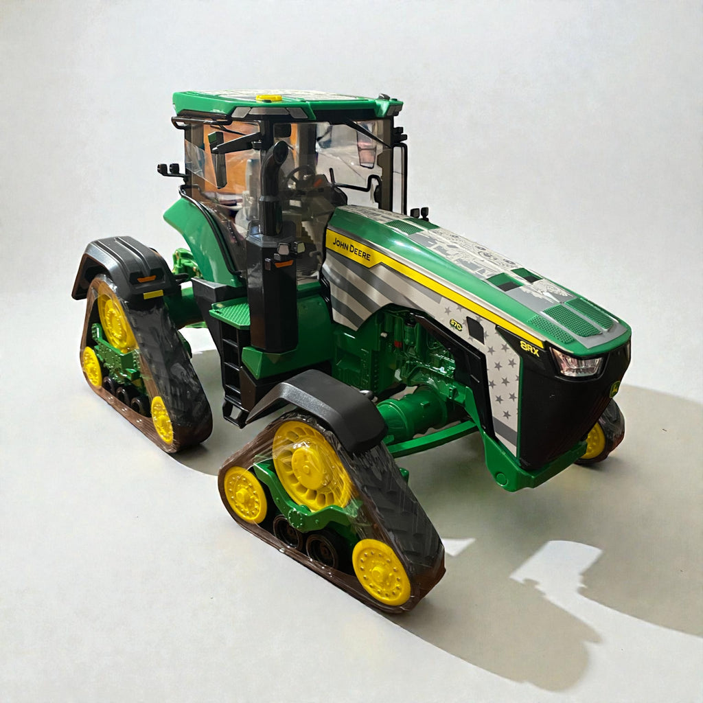 1/16 John Deere 8RX 370 Prestige Tractor – Custom Silver Engraved “Planting Season” Wrap - Tractor Wrap Factory