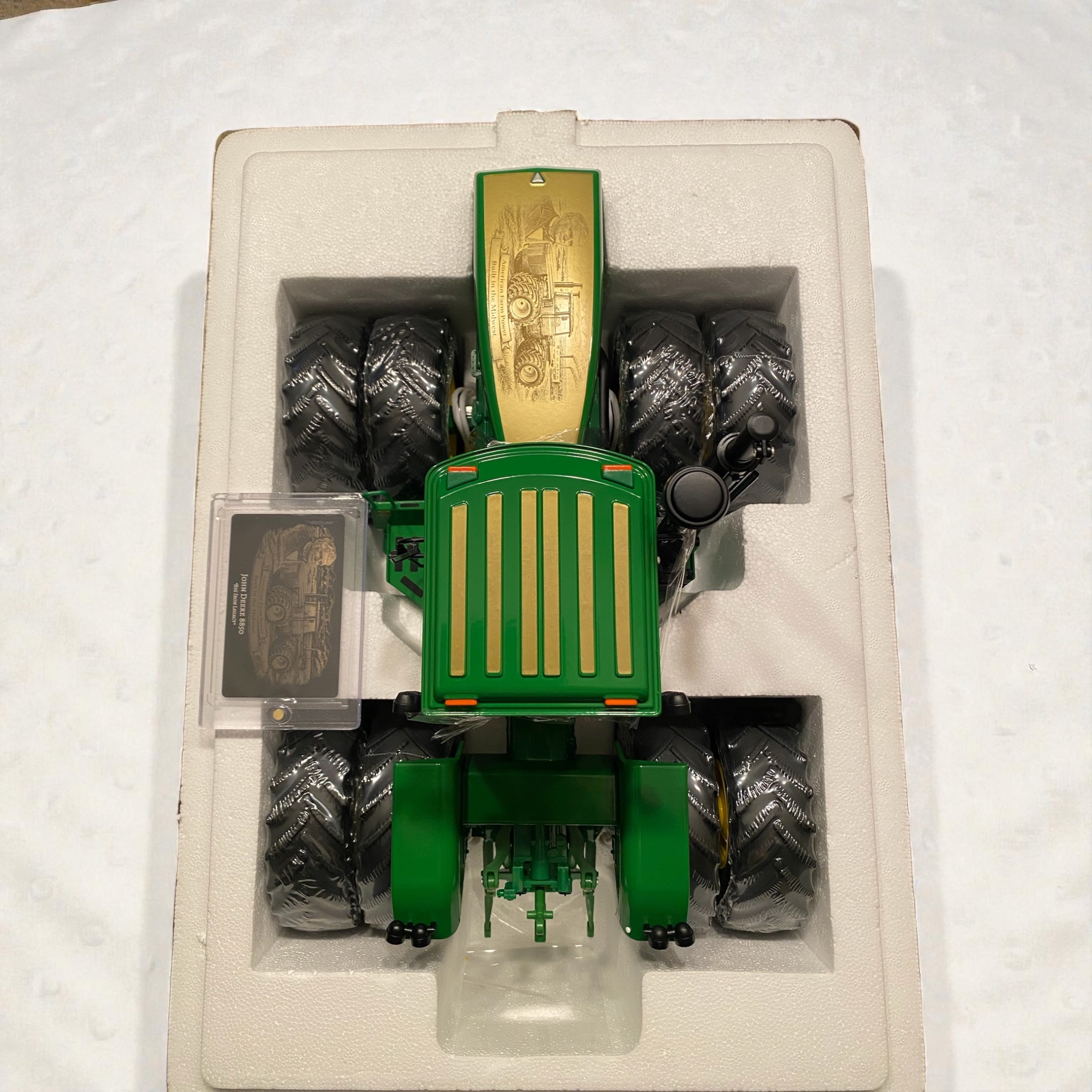 1/16 John Deere 8850 Prestige – “Big Iron Legacy” Custom Engraved Wrap w/Collector Card - Tractor Wrap Factory