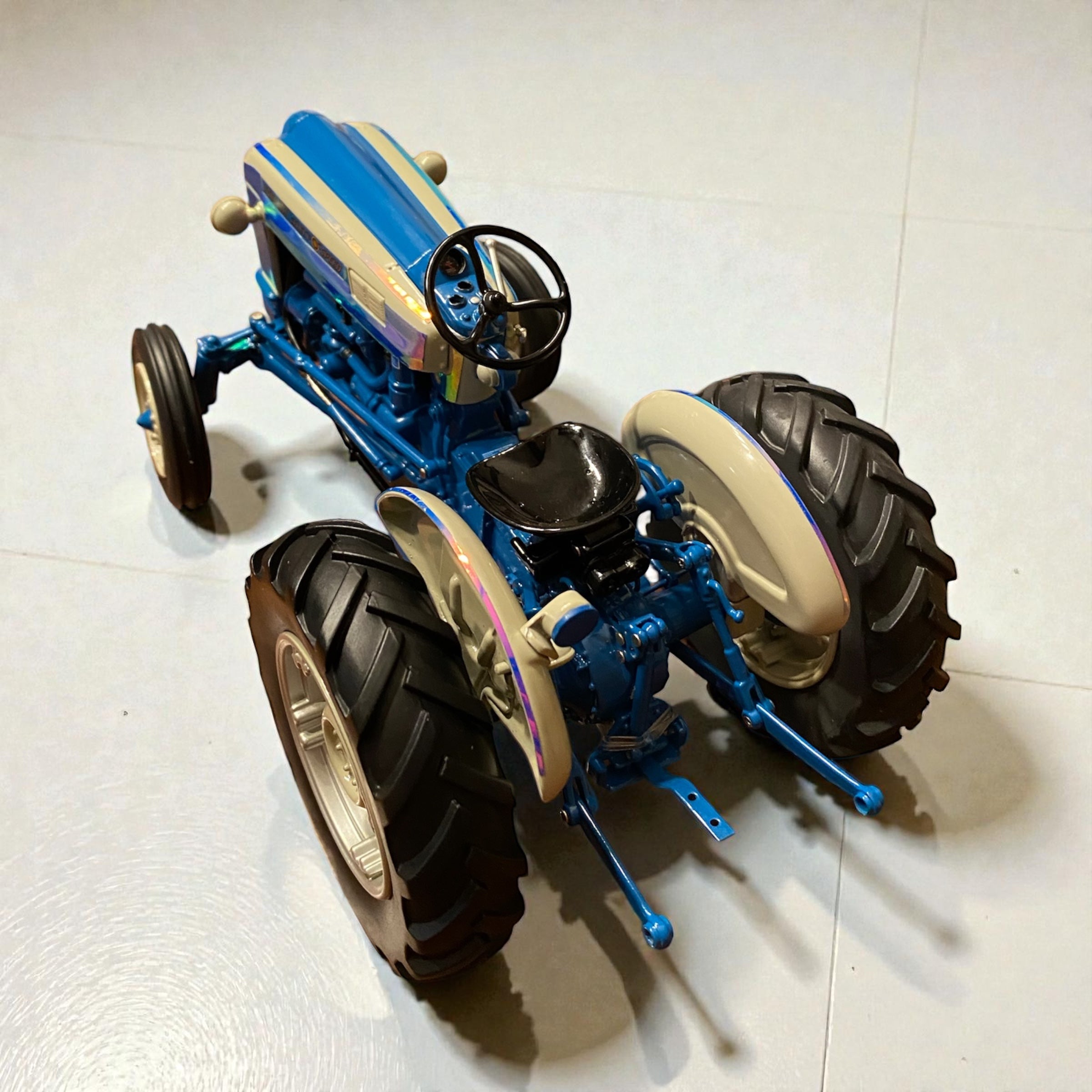 ERTL 1/16 Ford 881 Prestige Blue Chase with Custom Ford Blue Color Change Wrap - Tractor Wrap Factory