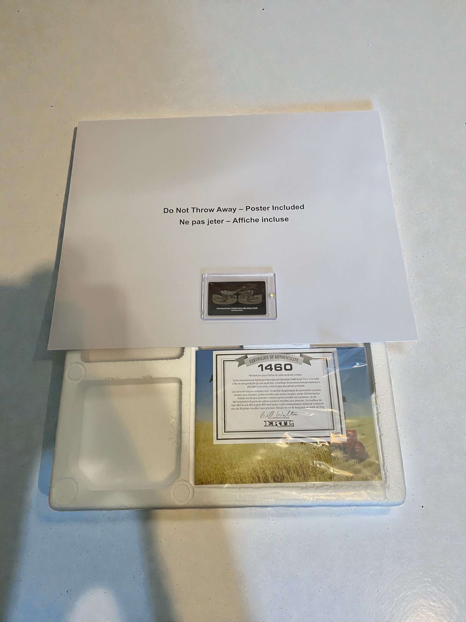 1/16 Prestige IH 1460 Custom Wrap “Last Pass at Dusk” w/Headers - Collector Card - Tractor Wrap Factory