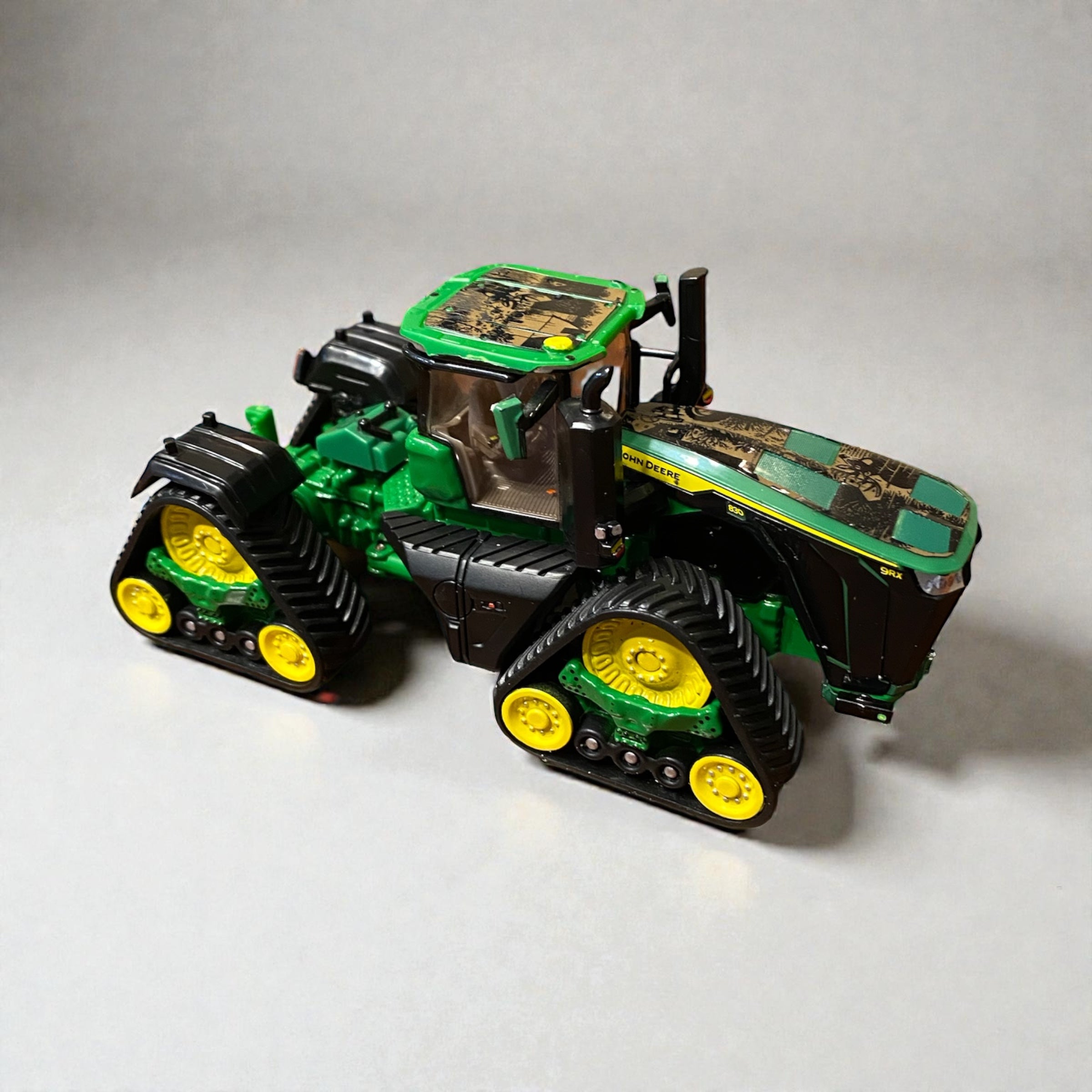 Prestige 1/64 John Deere 9RX 830 w/ Blackout Custom Engraved Buck Scenery Wrap - Tractor Wrap Factory