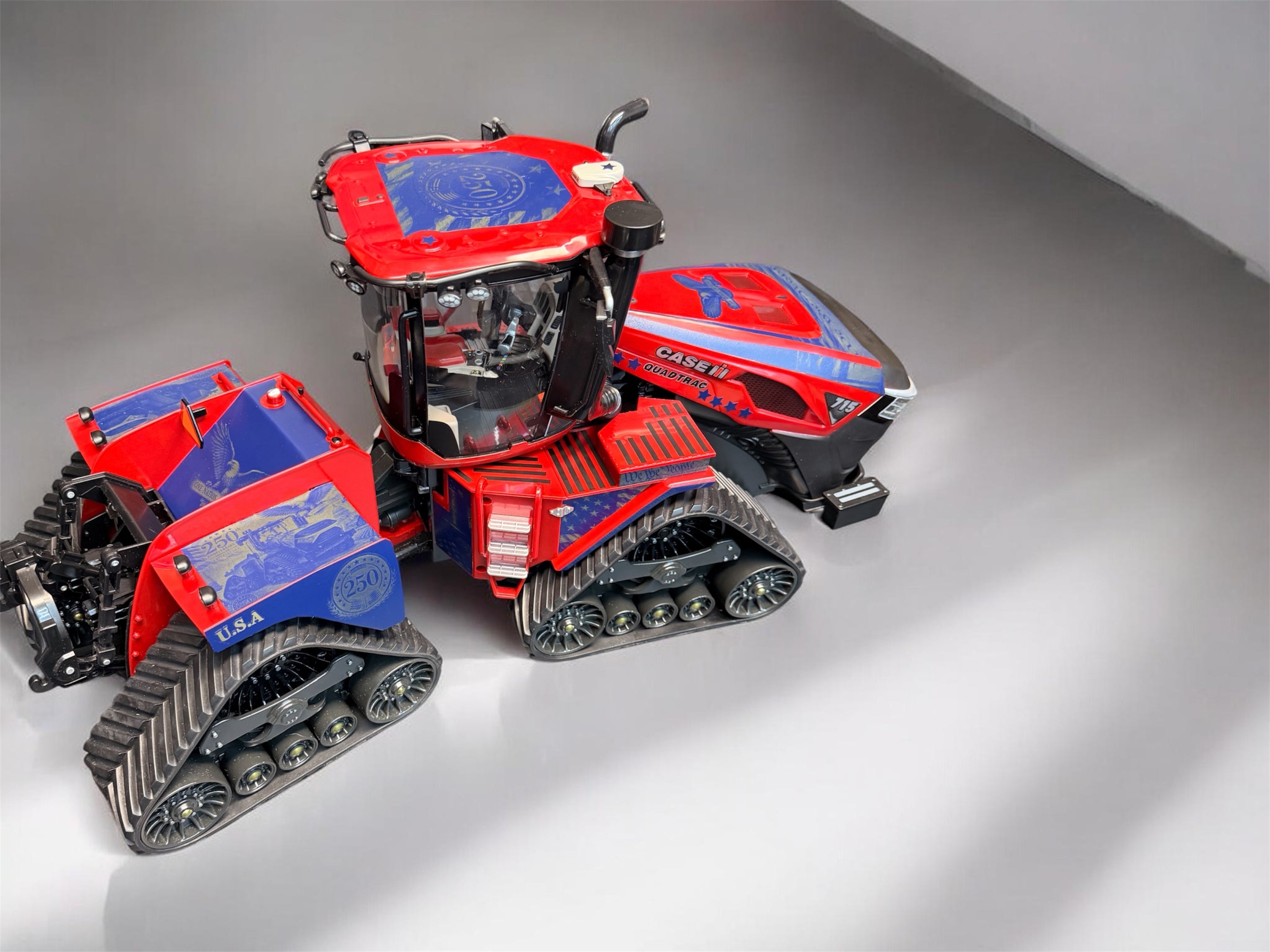 America 250 Limited Edition 1:16 Case IH 715 QuadTrac Tractor | Patriotic USA 250th Engraved Wrap