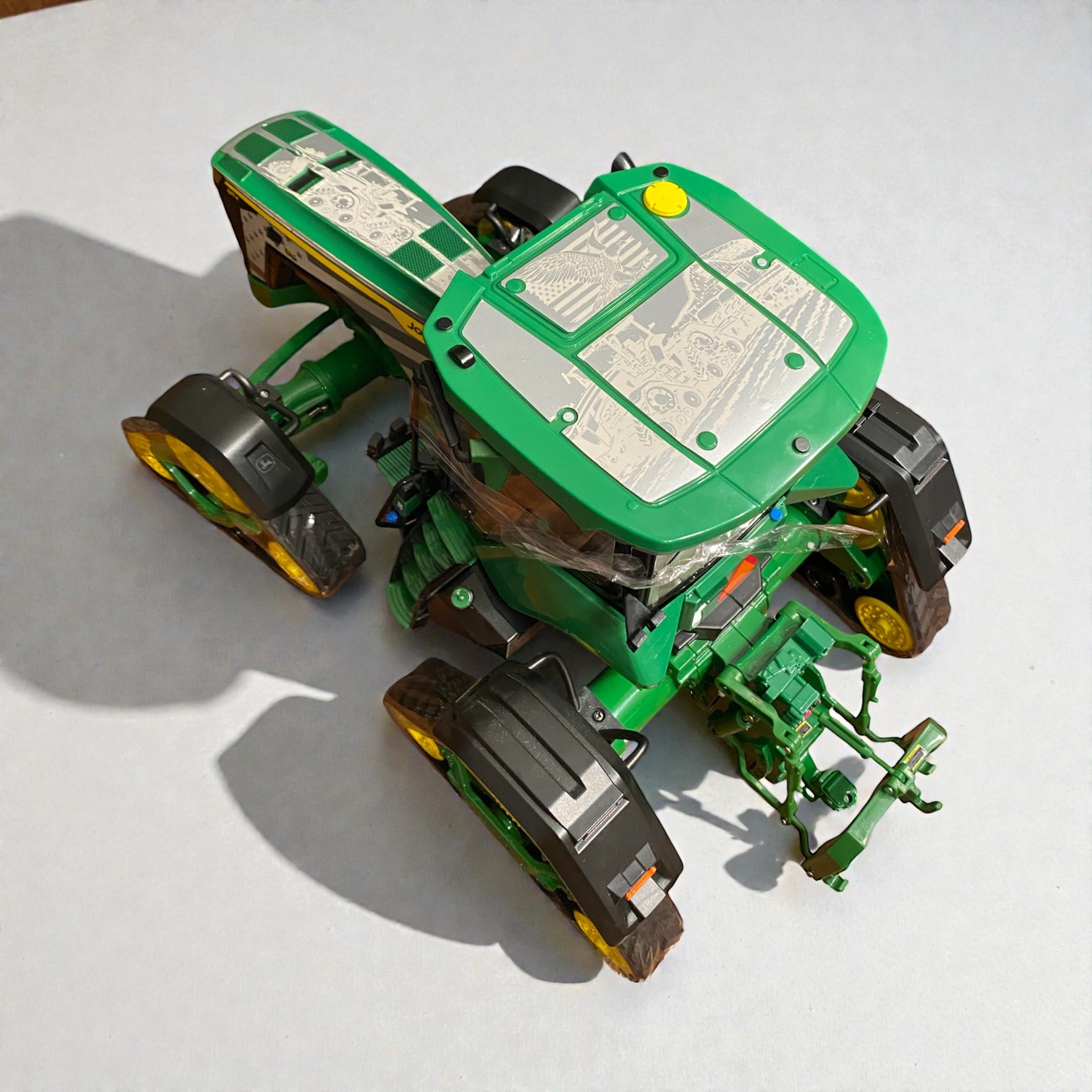 1/16 John Deere 8RX 370 Prestige Tractor – Custom Silver Engraved “Planting Season” Wrap - Tractor Wrap Factory